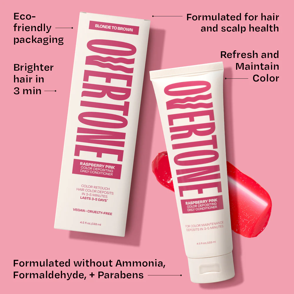 Raspberry Pink Color Depositing Daily Conditioner - Image 6